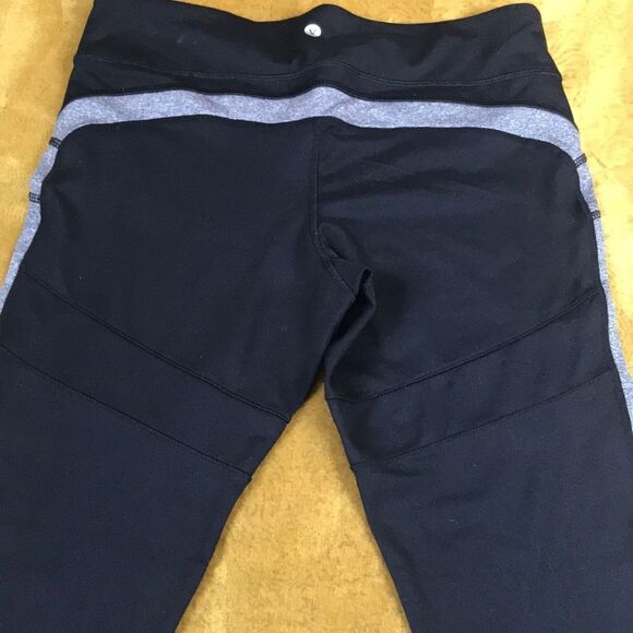VElOCITY CROPPED BLACK WOMAN LEGGINGS SIZE M - Picture 4 of 12